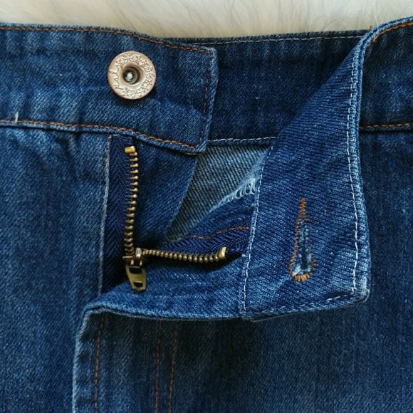 POL Boho Distressed Denim & Layered Lace Skirt - Picture 7 of 8